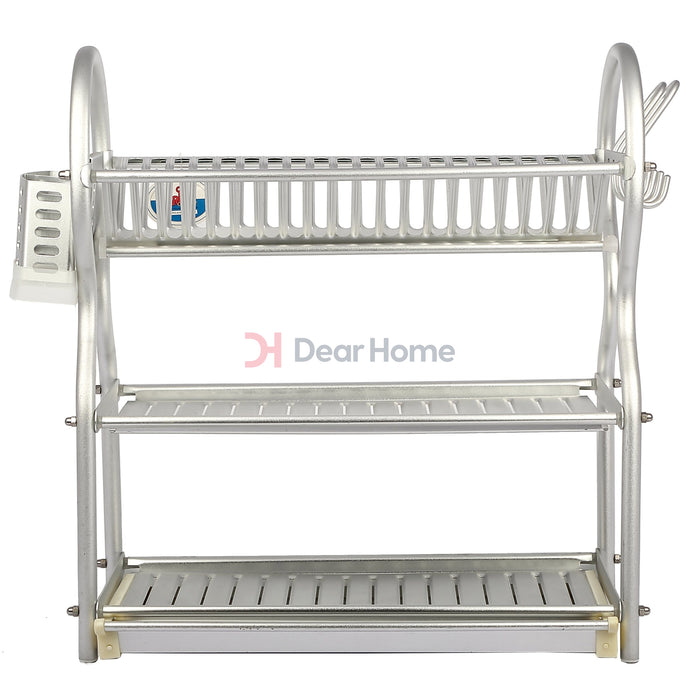 Three Layers Aluminium Lux Dish Rack Kitchenware