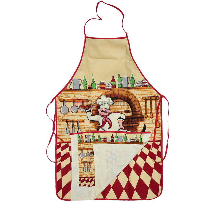 Kitchen Apron With Backing & Towel Kitchenware