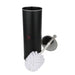 Black Leather Toilet Brush Holder Bathware