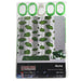 Bella Pvc. Shower Curtain Green Lotus / Semi Clear Bathware