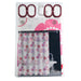 Bella Pvc. Shower Curtain Fuchia / White Bathware