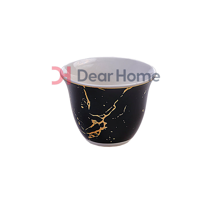 BLACK MARBLE CAWA CUP 12 PCS