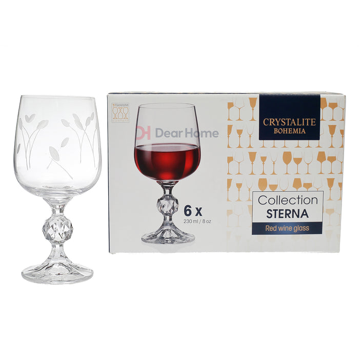 Bohemia Sterna Cup 230Ml Engraved 6Pcs