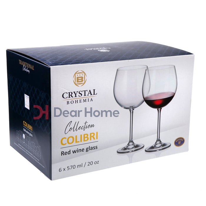 BOHEMIA COLIBRI 570ML RED WINE 6PCS