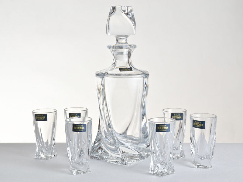 BOHEMIA QUADRO LIQUEUR SET 6+1