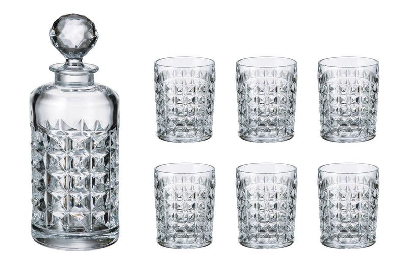 BOHEMIA DIAMOND WHISKEY SET 6+1