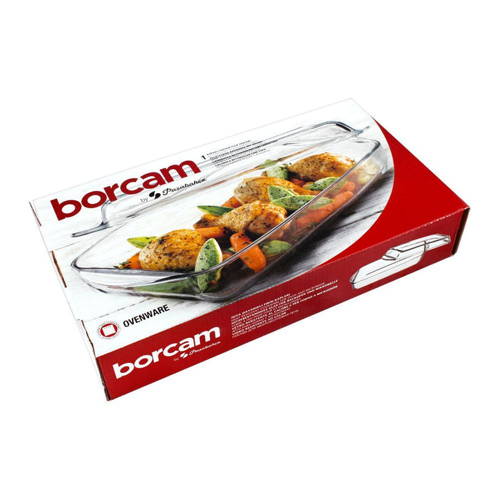 Borcam Tempered Glass 2Pcs Rect Tray Set