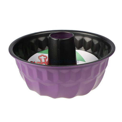 Colored 23Cm Tube Cake Pan Purple Kitchenware