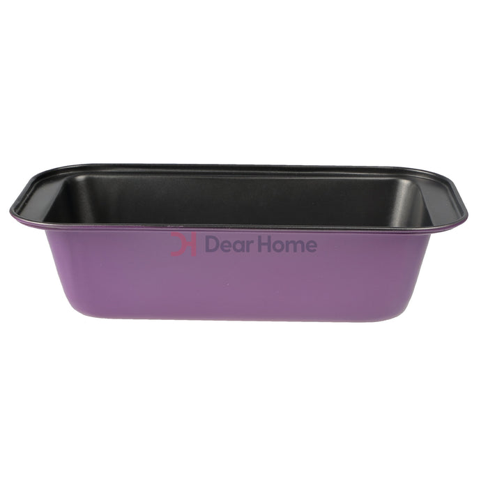 Colored 26Cm Rectangular Cake Pan Purple Kitchenware