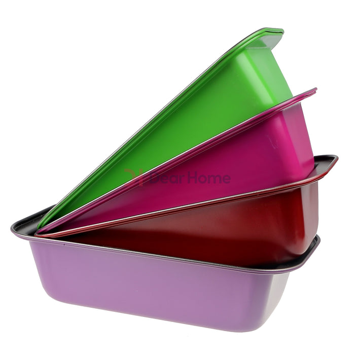 Colored 26Cm Rectangular Cake Pan Kitchenware