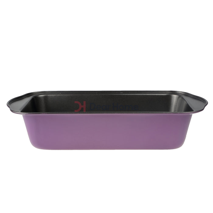 Colored 30Cm Rectangular Cake Pan Purple Kitchenware