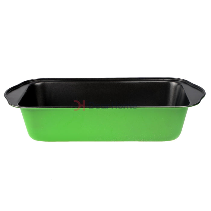 Colored 30Cm Rectangular Cake Pan Green Kitchenware