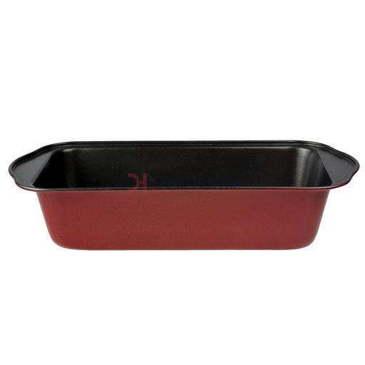 Colored 30Cm Rectangular Cake Pan Dark Red Kitchenware