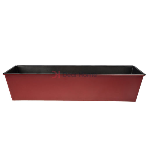 Colored 35Cm Rectangular Cake Pan Dark Red Kitchenware