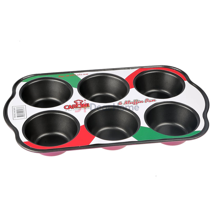 Colored 6 Cup Muffin Pan Kitchenware