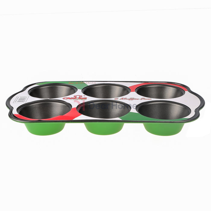 Colored 6 Cup Muffin Pan Green Kitchenware