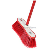 Colorful Broom With Stick Red Houseware
