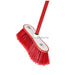 Colorful Broom With Stick Red Houseware
