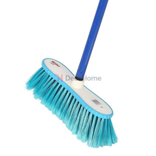 Colorful Broom With Stick Blue Houseware