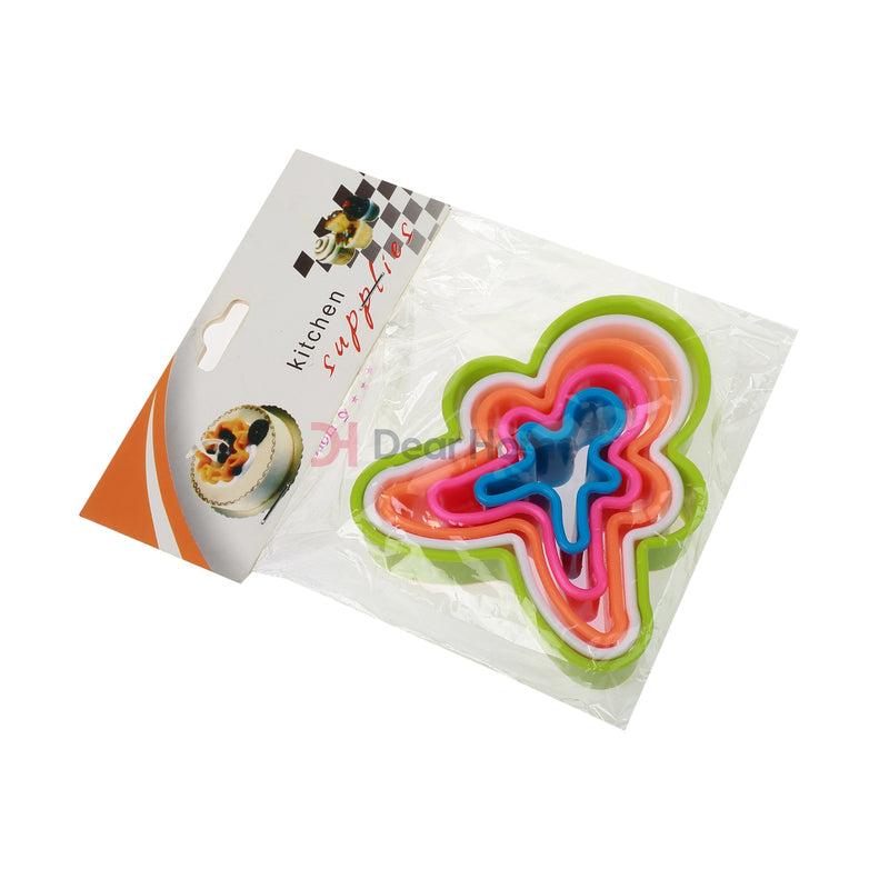 Colorful Dough Cutter Set Ginger Bread Kitchenware