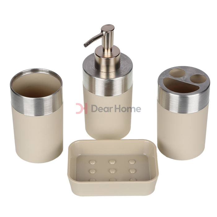 Colorful Stainless 4Pcs Soap Set Bathware