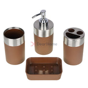 Colorful Stainless 4Pcs Soap Set Bathware