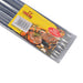 12Pcs Chrome Bbq Square Skewers 60Cm Kitchenware