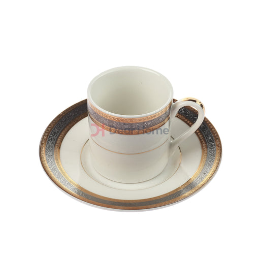 Deluxe Coffee Cup And Saucer 6+6Pcs Tableware