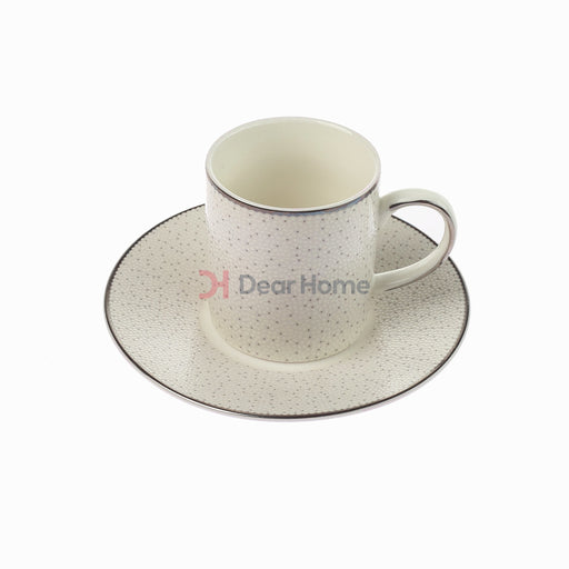 Deluxe Coffee Cup And Saucer 6+6Pcs Tableware