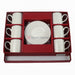 Deluxe Coffee Cup And Saucer 6+6Pcs Tableware