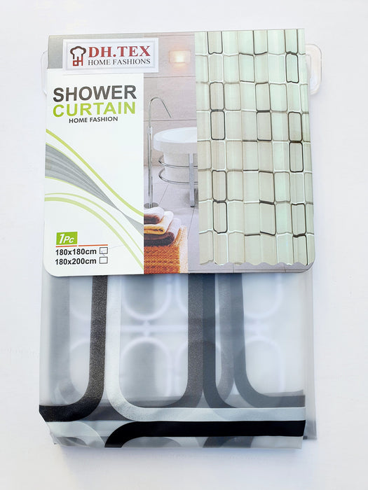 PEVA SHOWER CURTAIN 180*180CM PRINTED DESIGNS