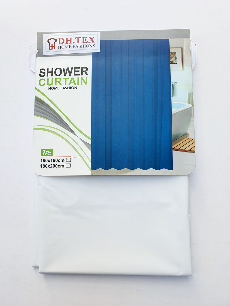 PEVA SHOWER CURTAIN 180*180CM SOLID COLORS