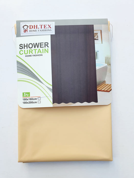 PEVA SHOWER CURTAIN 180*180CM SOLID COLORS