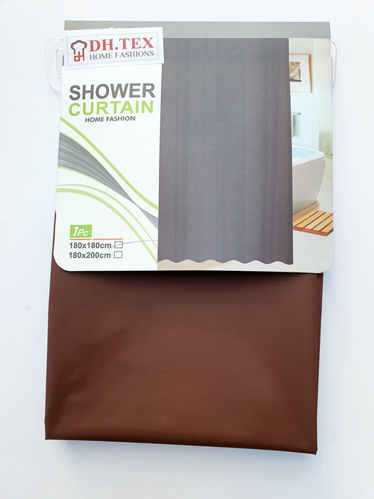 PEVA SHOWER CURTAIN 180*180CM SOLID COLORS