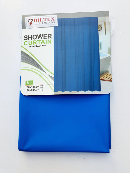 PEVA SHOWER CURTAIN 180*180CM SOLID COLORS