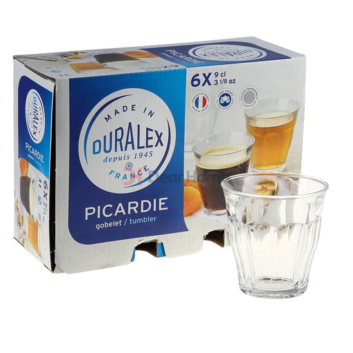 Duralex Glass Tea Cups 9Cl 6Pcs Tableware