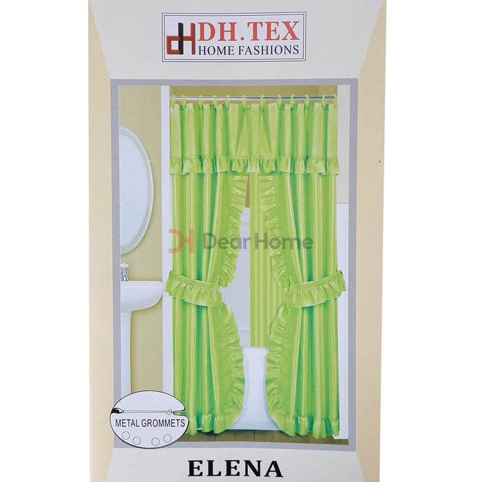 Elena Double Fabric Shower Curtain Bathware