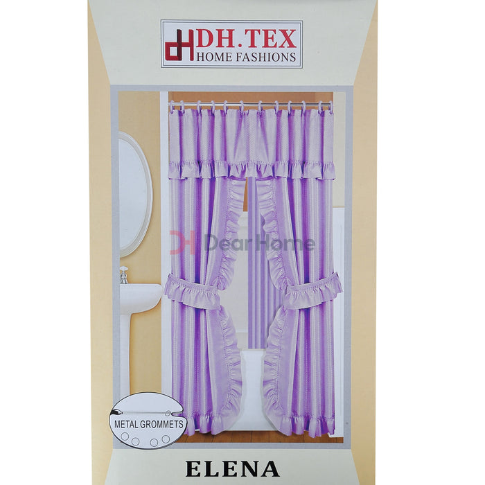 Elena Double Fabric Shower Curtain Bathware