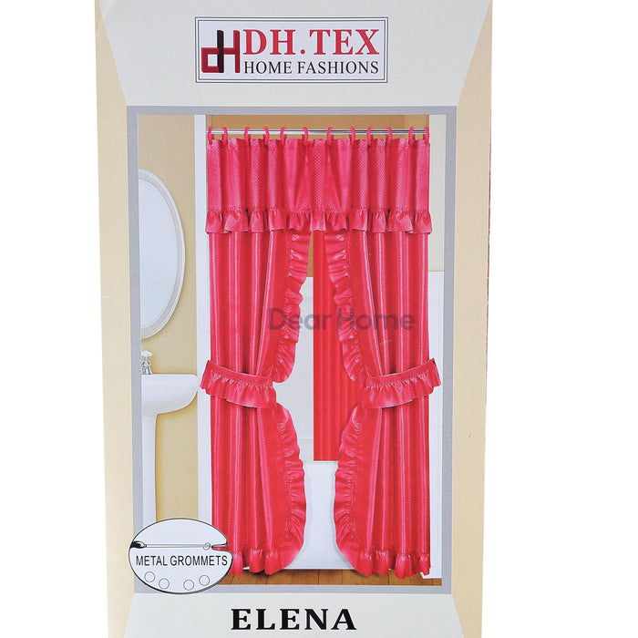 Elena Double Fabric Shower Curtain Bathware