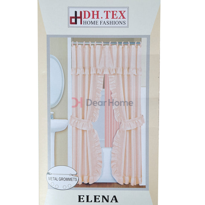 Elena Double Fabric Shower Curtain Bathware