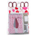 Evana Peva Double Shower Curtain Red Heart / White Bathware