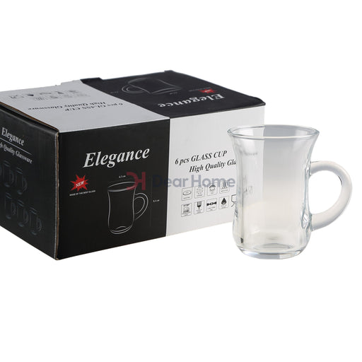 Glass Tea Mug 6Pcs Tableware