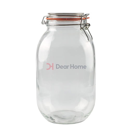 KSP Divided Glass 1.5L Storage Container (Clear/White)