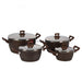 Granite 4 Pot Set 18/22/26/30Cm Kitchenware