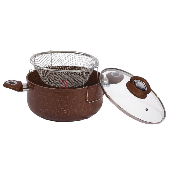 Granite 6L Potato Fryer Brown Kitchenware