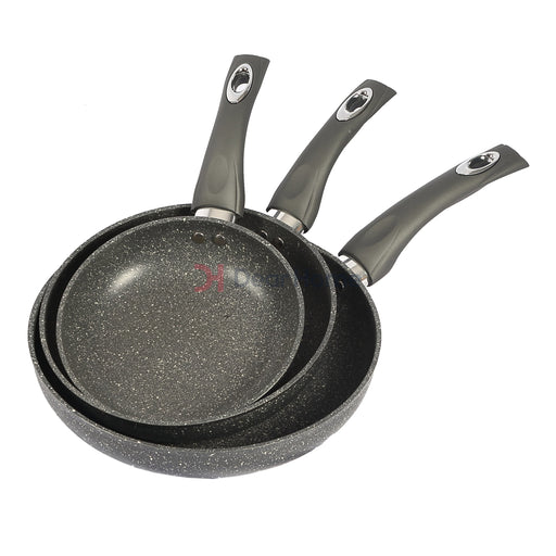 Heavy Granite 3Pcs Fry Pan Set Kitchenware