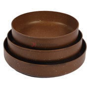 Heavy Granite 3Pcs Round Oven Tray Set Kitchenware