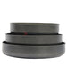 Heavy Granite 3Pcs Round Oven Tray Set Gray Kitchenware