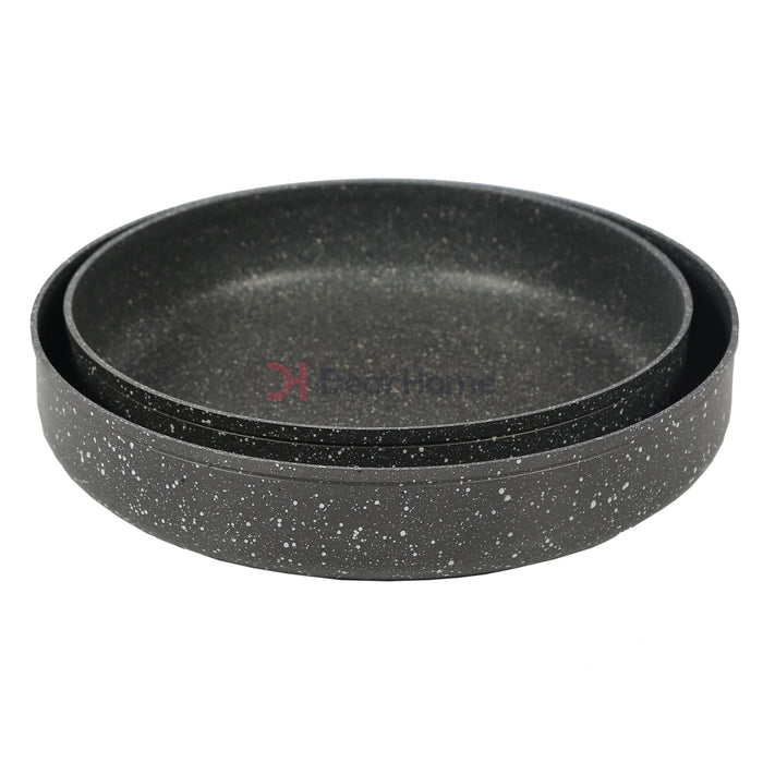 German Granite Round Tray Set 32+36Cm Kitchenware