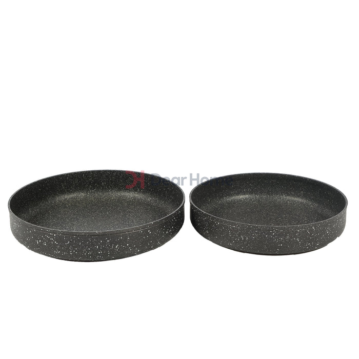 German Granite Round Tray Set 32+36Cm Kitchenware